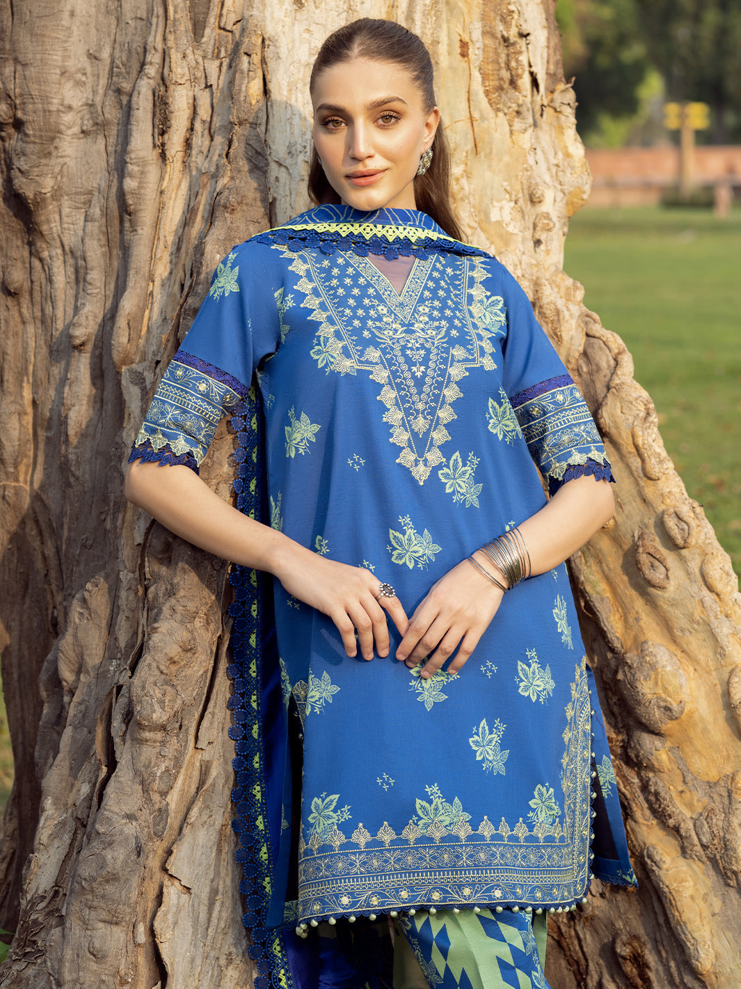 Bin Ilyas | Naqsh Naaz Luxury Lawn 25 | 2088 - B - Official Bin Ilyas stockist in UK - Sakeena London