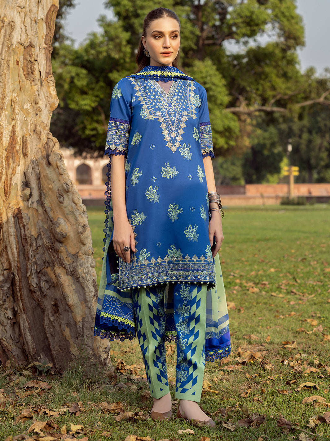 Bin Ilyas | Naqsh Naaz Luxury Lawn 25 | 2088 - B - Official Bin Ilyas stockist in UK - Sakeena London