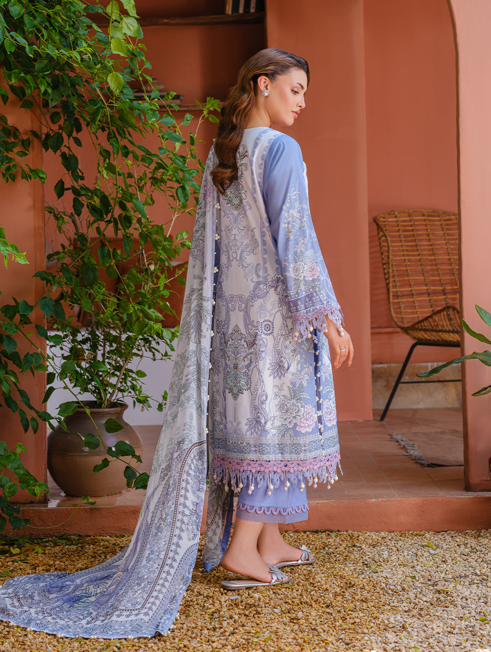 Jade | Cambric 25 | URBANE EMBROIDERED CAMBRIC 25 LB - Official Jade stockist in UK - Sakeena London