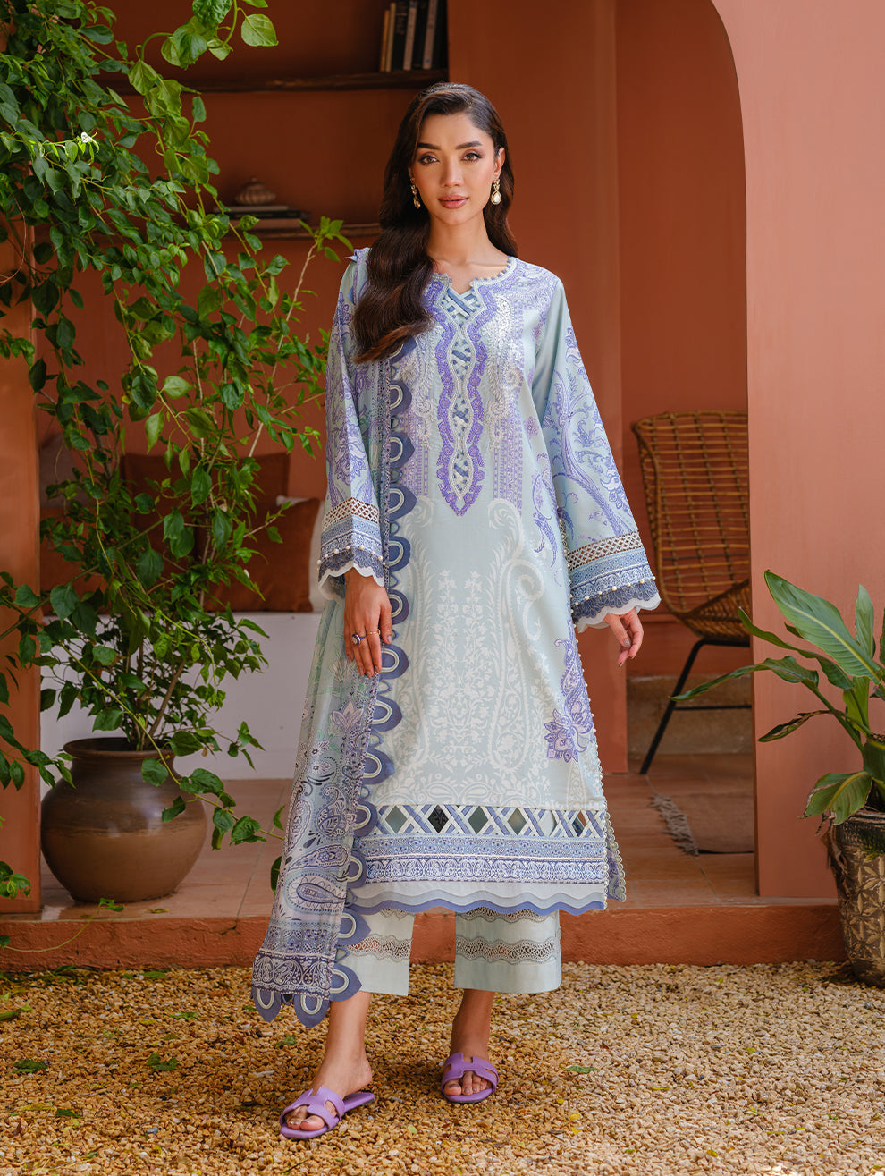 Jade | Cambric 25 | URBANE EMBROIDERED CAMBRIC 25 BB - Official Jade stockist in UK - Sakeena London