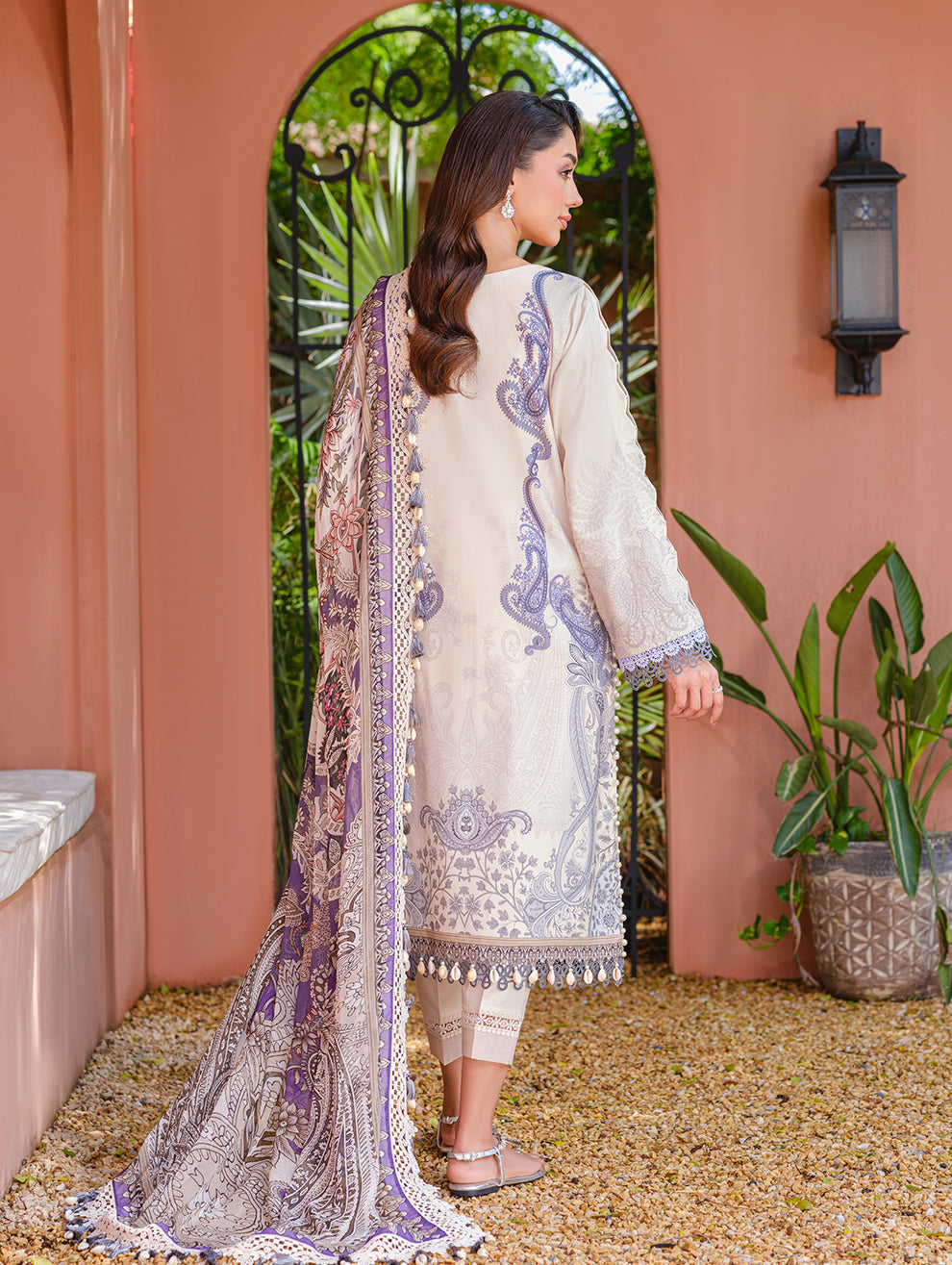 Jade | Cambric 25 | URBANE EMBROIDERED CAMBRIC 25 IV - Official Jade stockist in UK - Sakeena London