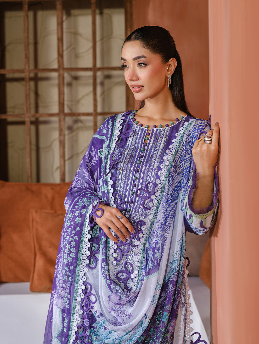 Jade | Cambric 25 | URBANE EMBROIDERED CAMBRIC 25 P - Official Jade stockist in UK - Sakeena London