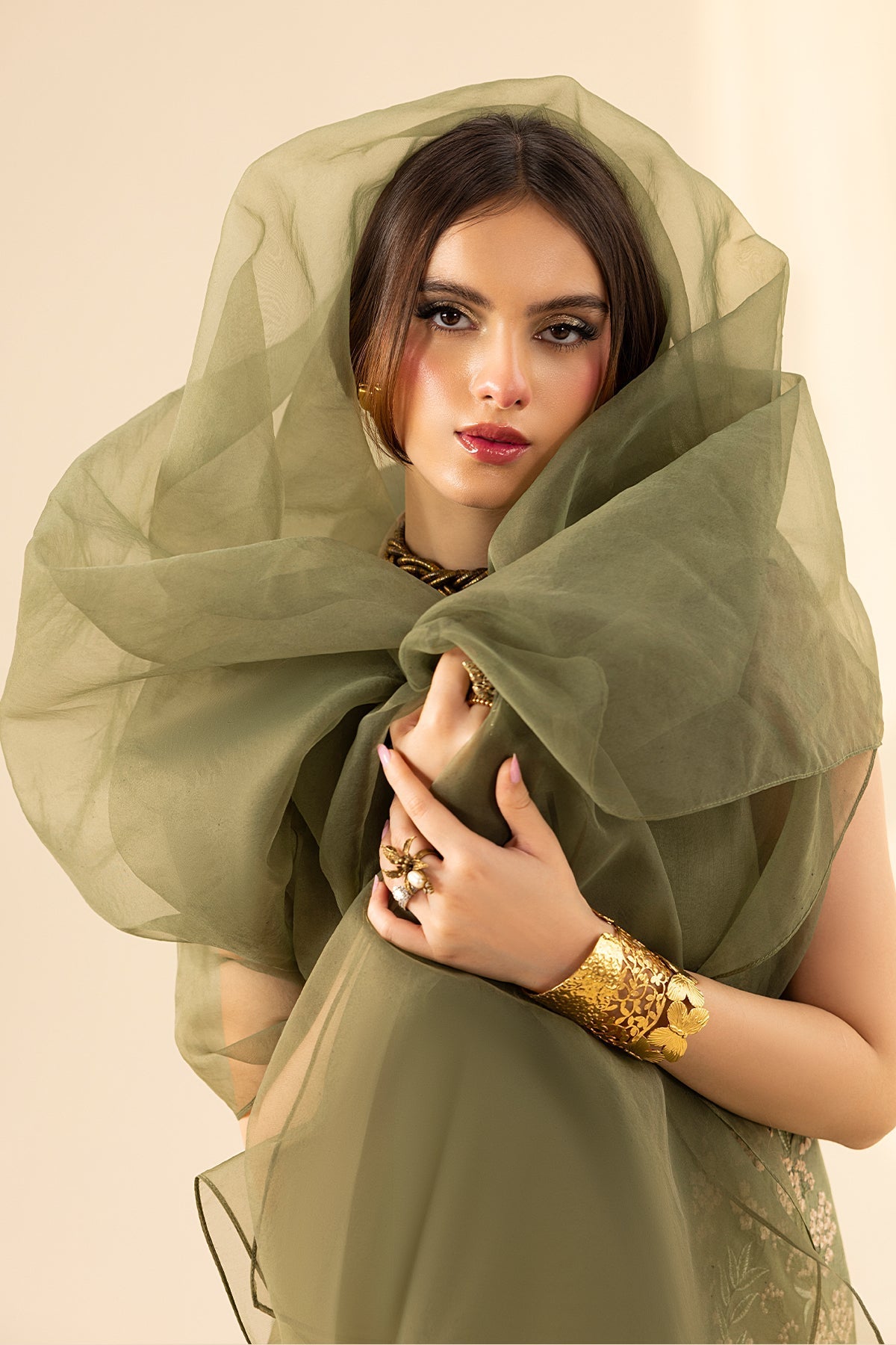 Erum Khan | Lillia Summer Edit | Olive Bloom - Official Erum Khan stockist in UK - Sakeena London