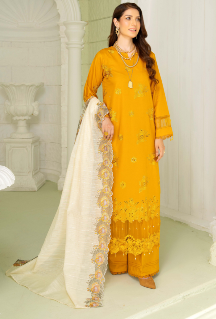 Humdum | Baad e Baharan Lawn | Baad e Baharan - D09 - Official HumDum stockist in UK - Sakeena London