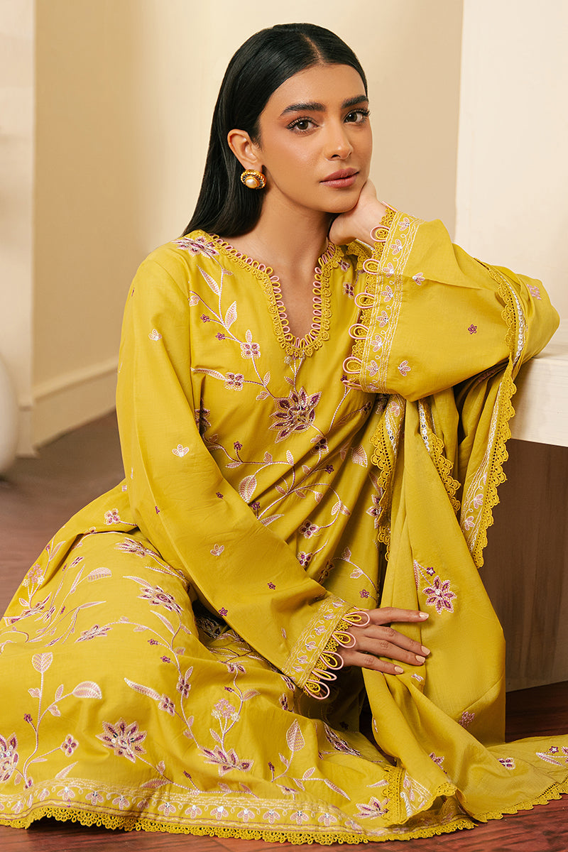 Cross Stitch | Embroidered Lawn Mahiri 24 | ORCHID MOSS - Official Cross Stitch stockist in UK - Sakeena London
