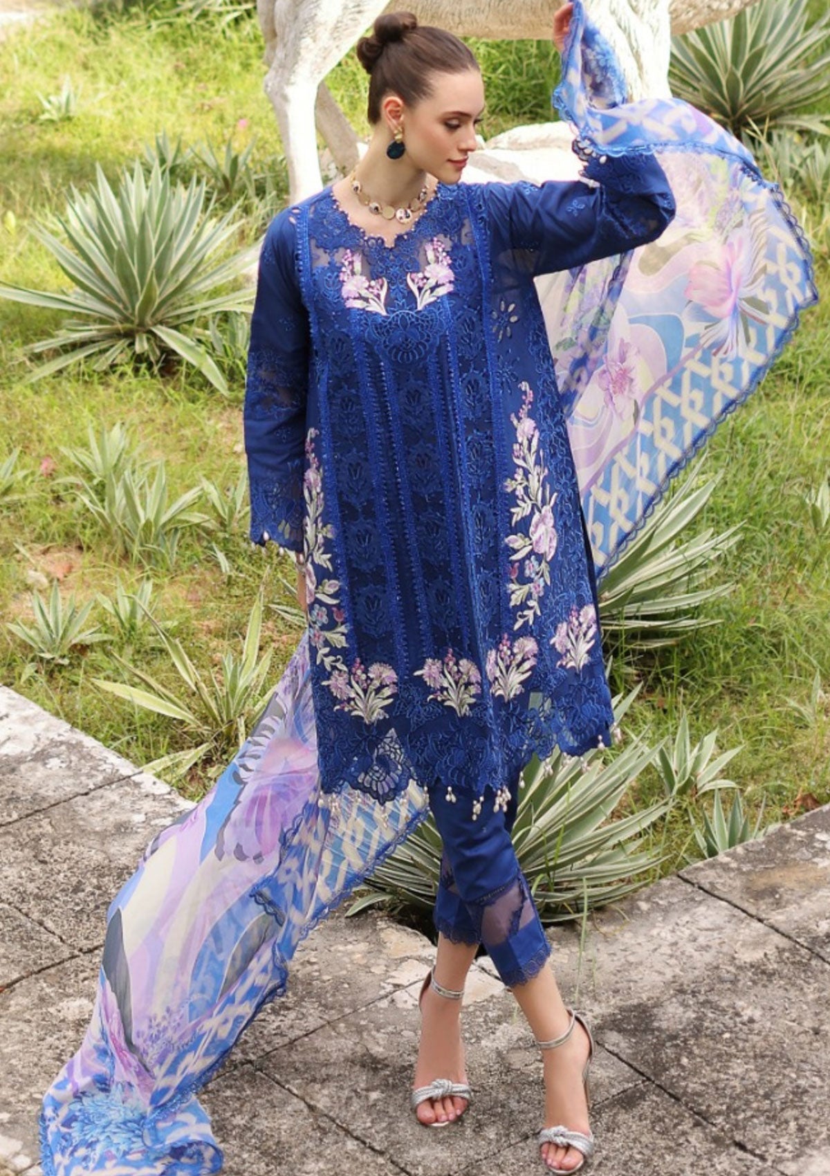 Lawn Collection - Noor - Saadia Asad - Luxe Chikankari - NSC24#10-B
