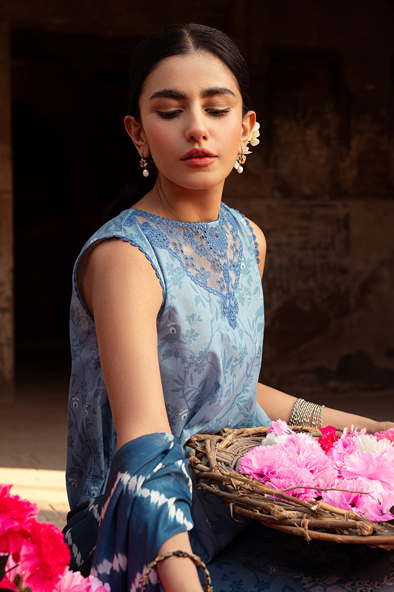 Cross Stitch | Premium Lawn 24 | BLUE SAND - Official Cross Stitch stockist in UK - Sakeena London