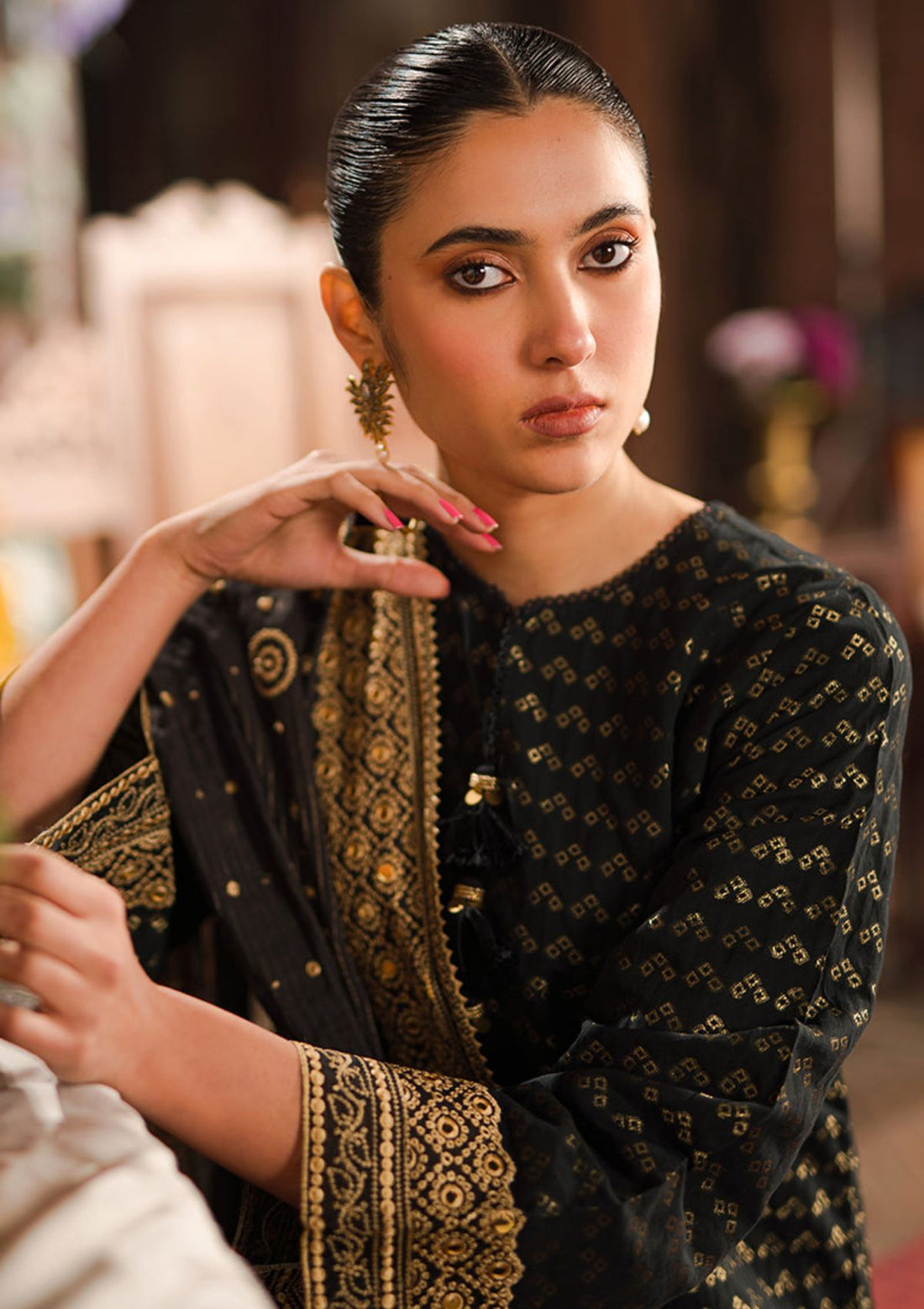 Lawn Collection - Cross Stitch - EidÃÂÃÂ LawnÃÂÃÂ - CEL24#14 - AURIC GILD