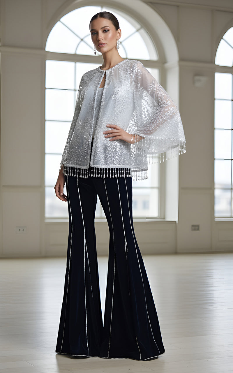 Threads and Motifs | Formal Dresses 25 | Embroidered Jacket - Official Threads and Motifs stockist in UK - Sakeena London