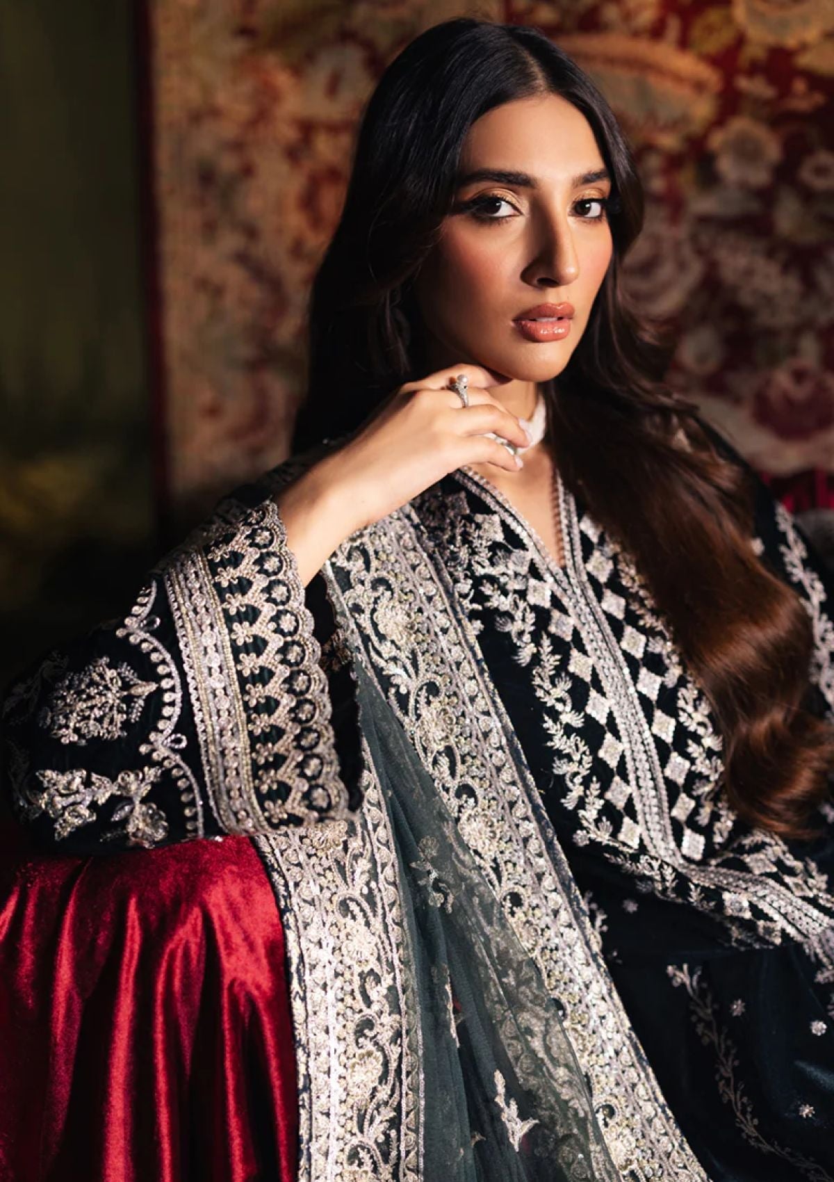 Winter Collection - Qalamkar - Velvet Edit - QV24#03 - SAMIRA