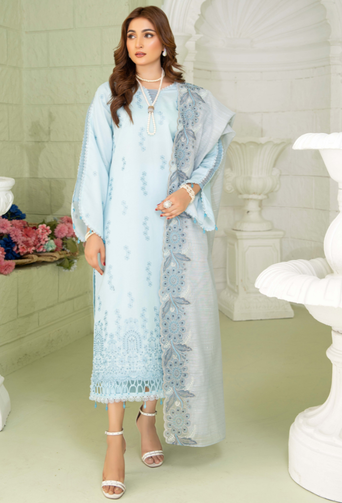Humdum | Baad e Baharan Lawn | Baad e Baharan - D02 - Official HumDum stockist in UK - Sakeena London