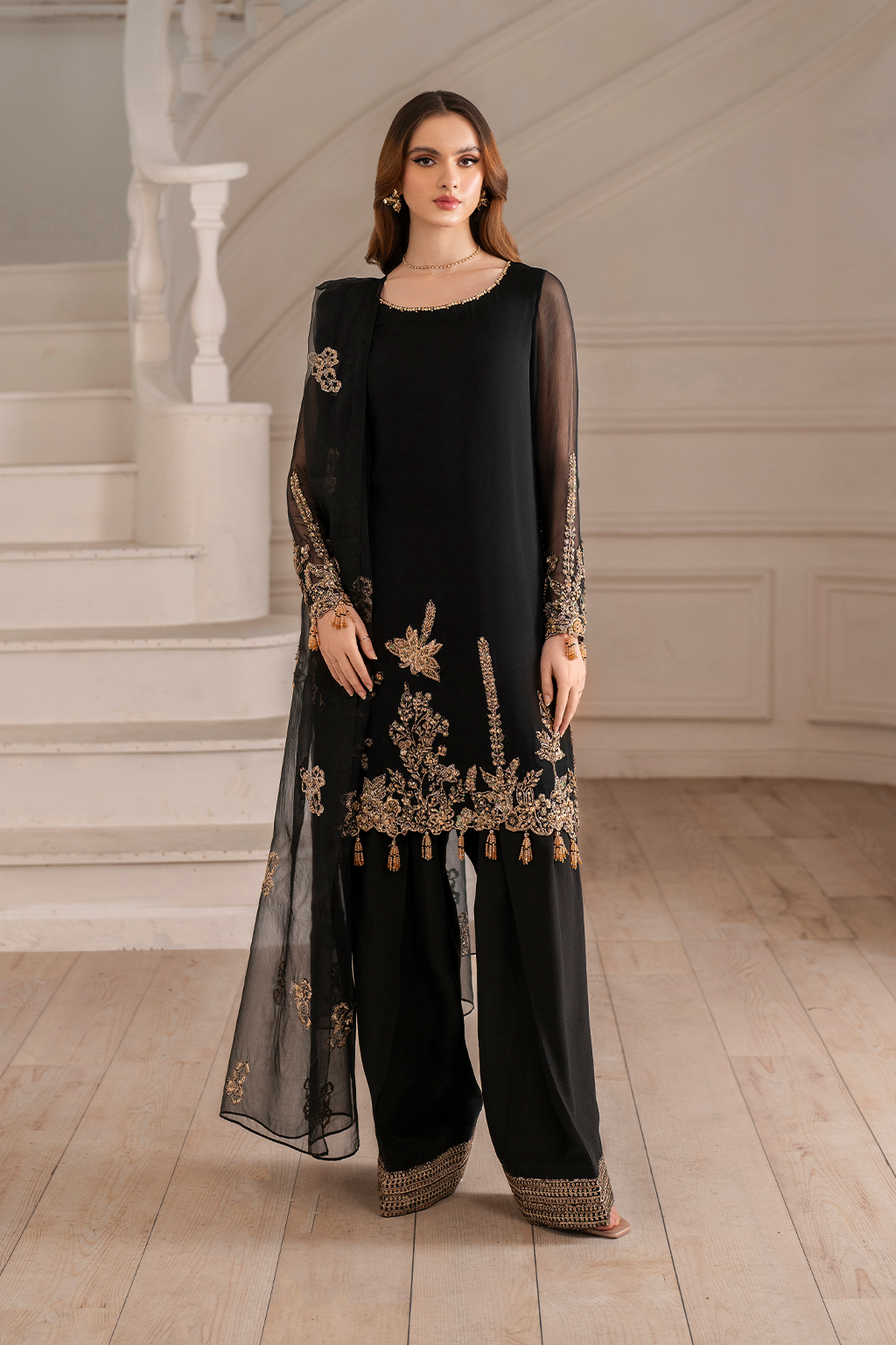 Iznik I Festive Formal I UE-417 Embroidered Chiffon - Official Iznik stockist in UK - Sakeena London
