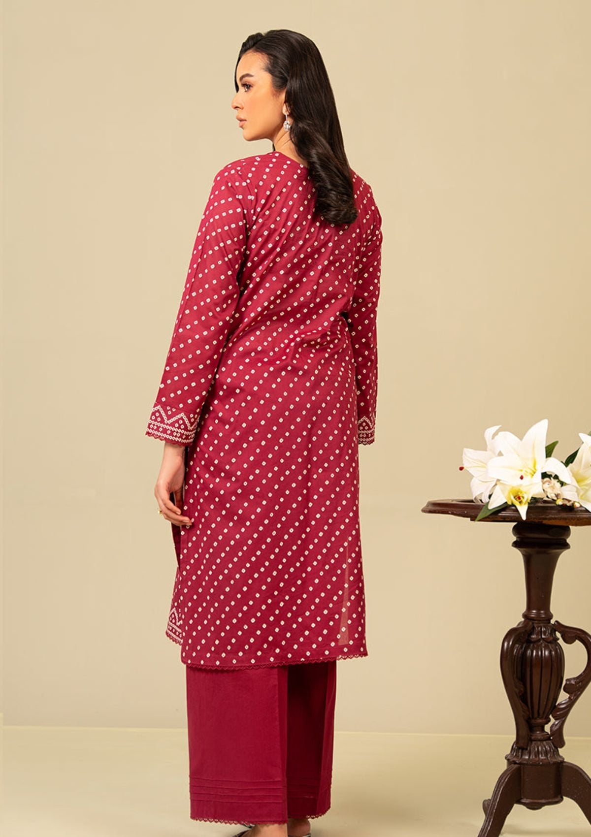 Lawn Collection - Cross Stitch - Daily - 2 Piece - CSD24#06 - CARDINAL CARMINE