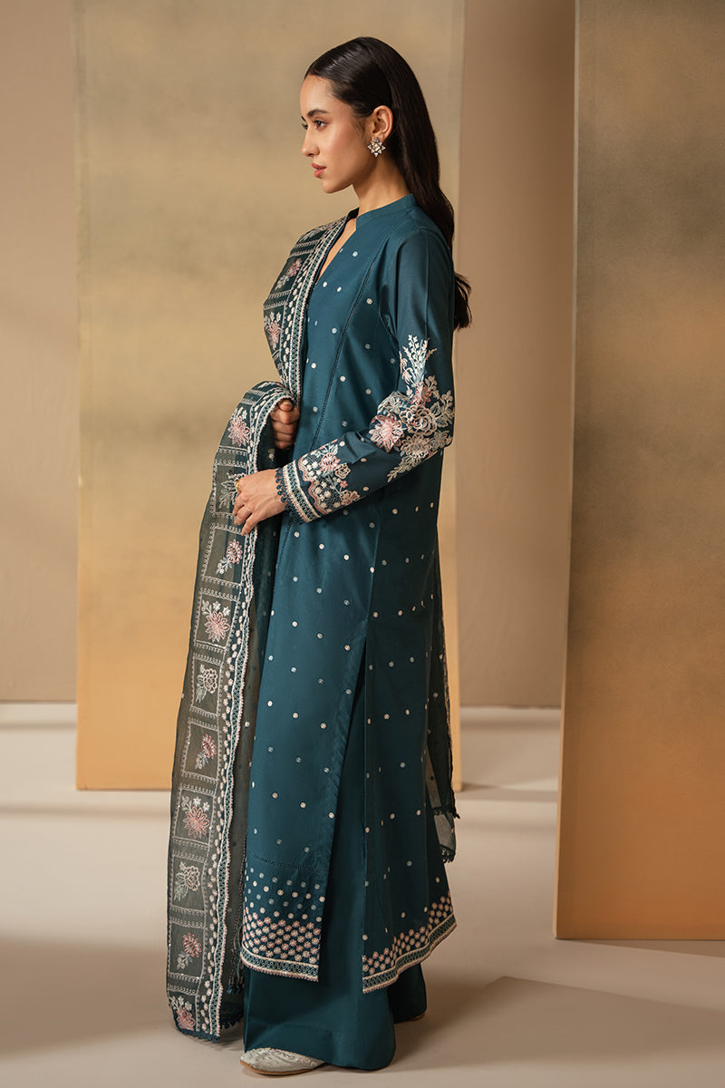 Cross Stitch | Mahiri Embroidered Lawn 24 | MIDNIGHT BLOOM - Official Cross Stitch stockist in UK - Sakeena London