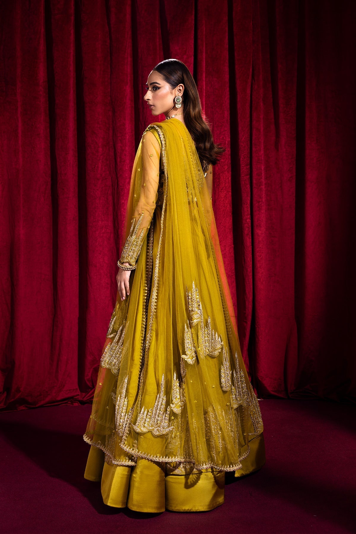 Mina Kashif | Luxury Pret | Saffron - Official Mina Kashif stockist in UK - Sakeena London