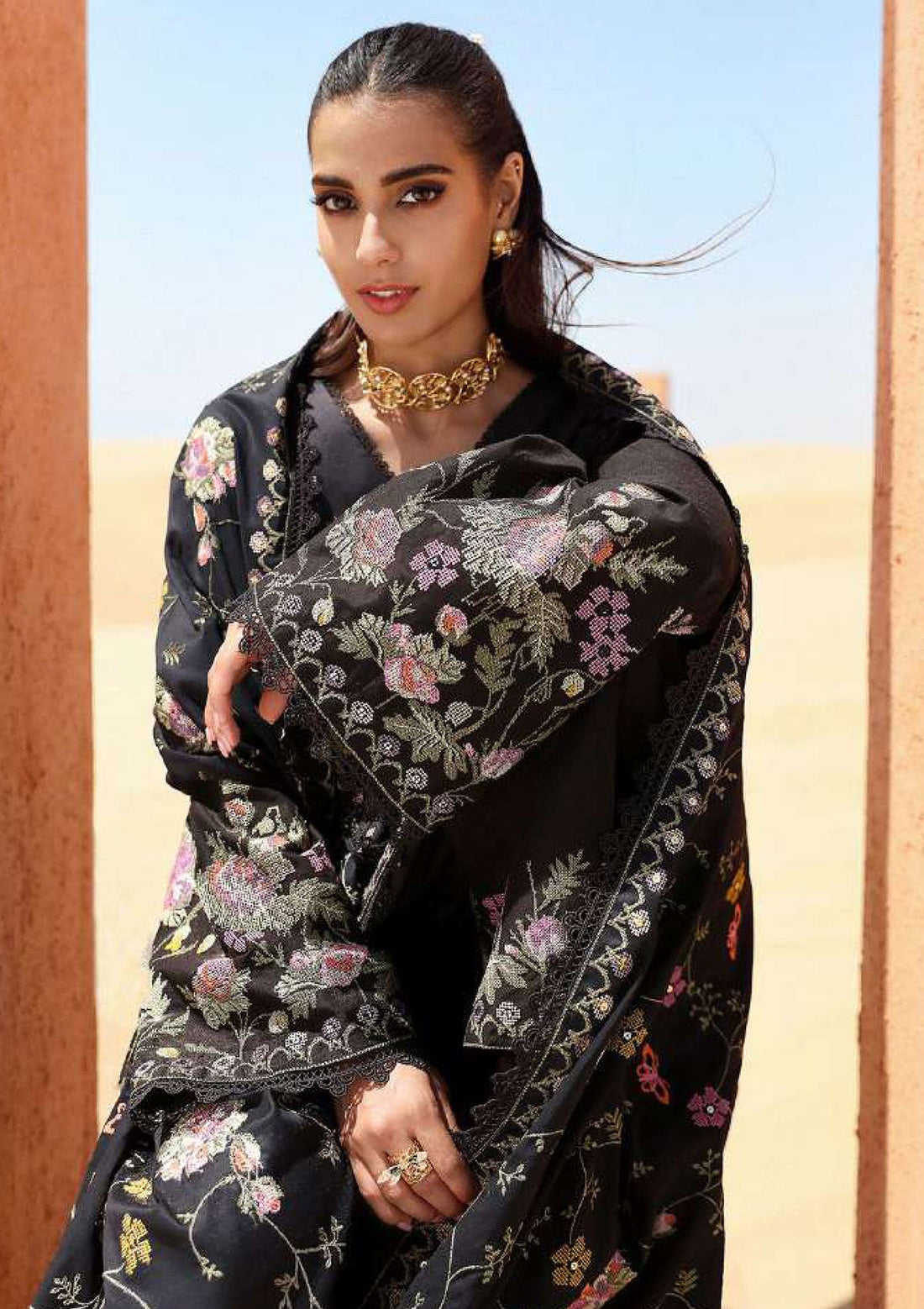 Lawn Collection - Cross Stitch - Eid Lawn 2 - SL24#08 - Deep Shadow