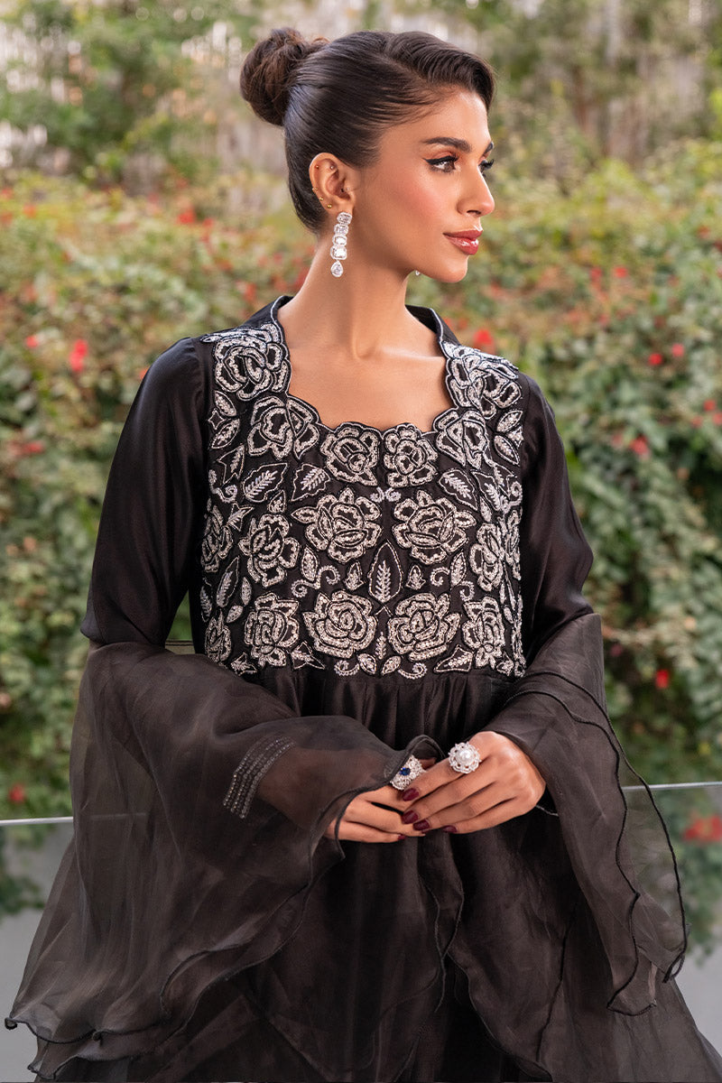 Chic Ophicial | Celenia Pret | Elegant Black Kalidar - Official Chic Ophicial stockist in UK - Sakeena London