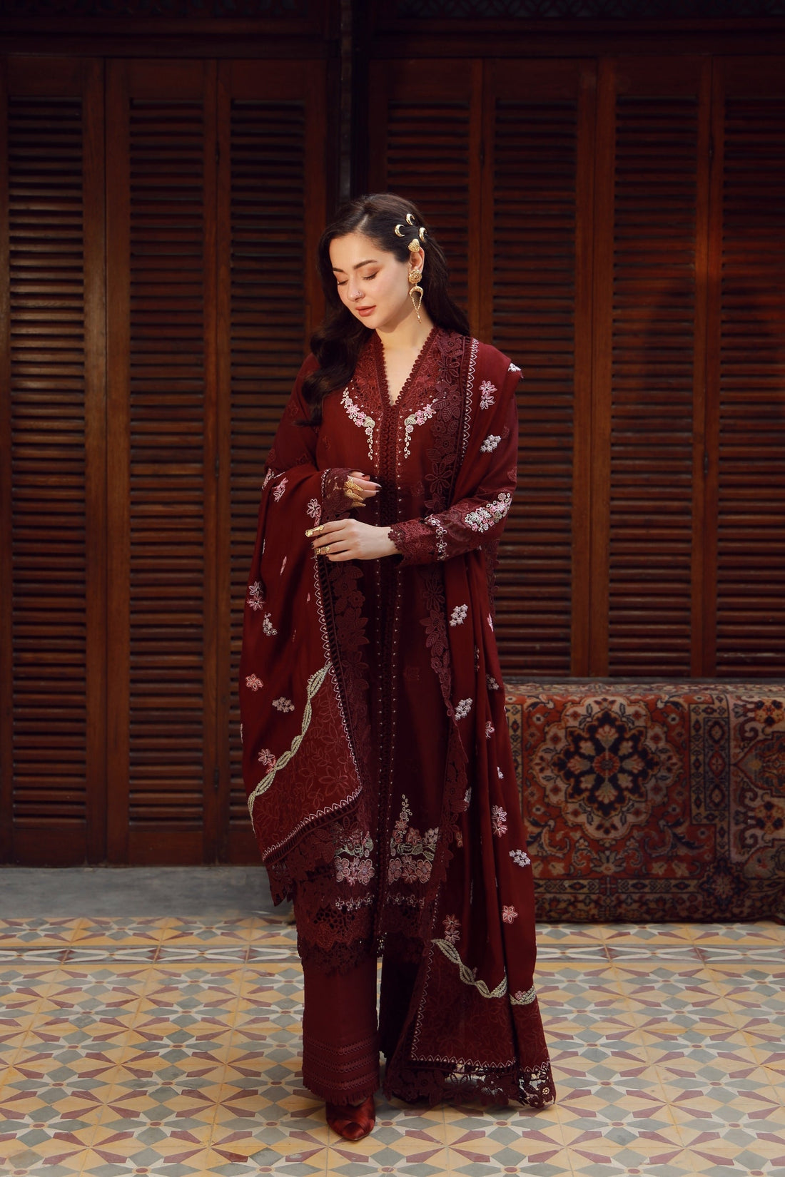 Maryam Hussain | Winter Shawl 25 | Taali - Official Maryam Hussain stockist in UK - Sakeena London