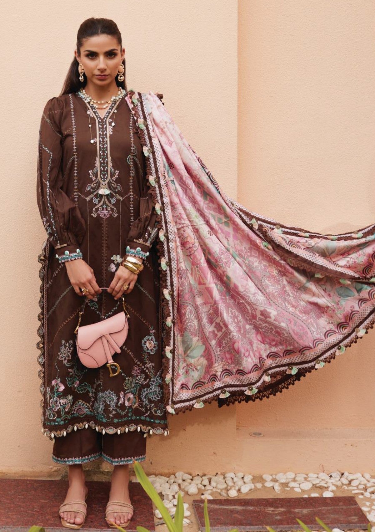 Lawn - Farah Talib Aziz - Luxury Unstitched - FTL25#08 - Luella Lindtt