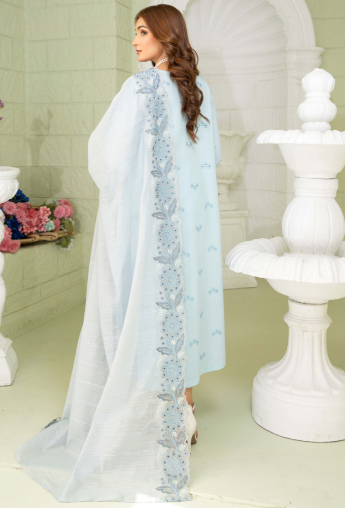 Humdum | Baad e Baharan Lawn | Baad e Baharan - D02 - Official HumDum stockist in UK - Sakeena London