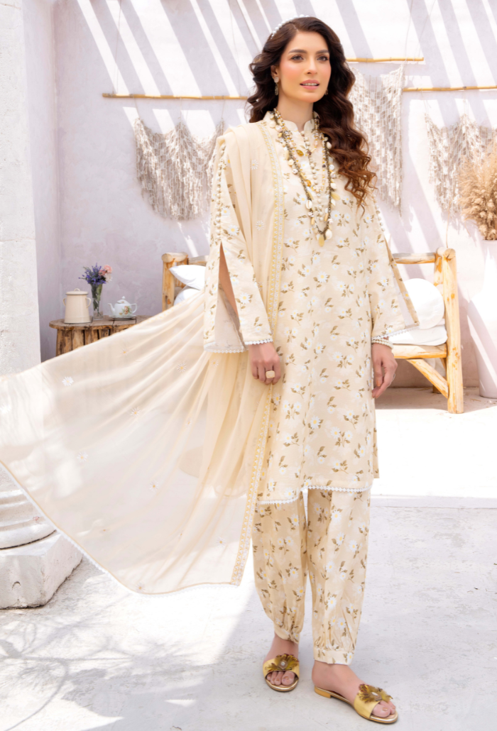 Humdum | Gardenia Lawn 24 | PLG 3 - D010 - Official HumDum stockist in UK - Sakeena London