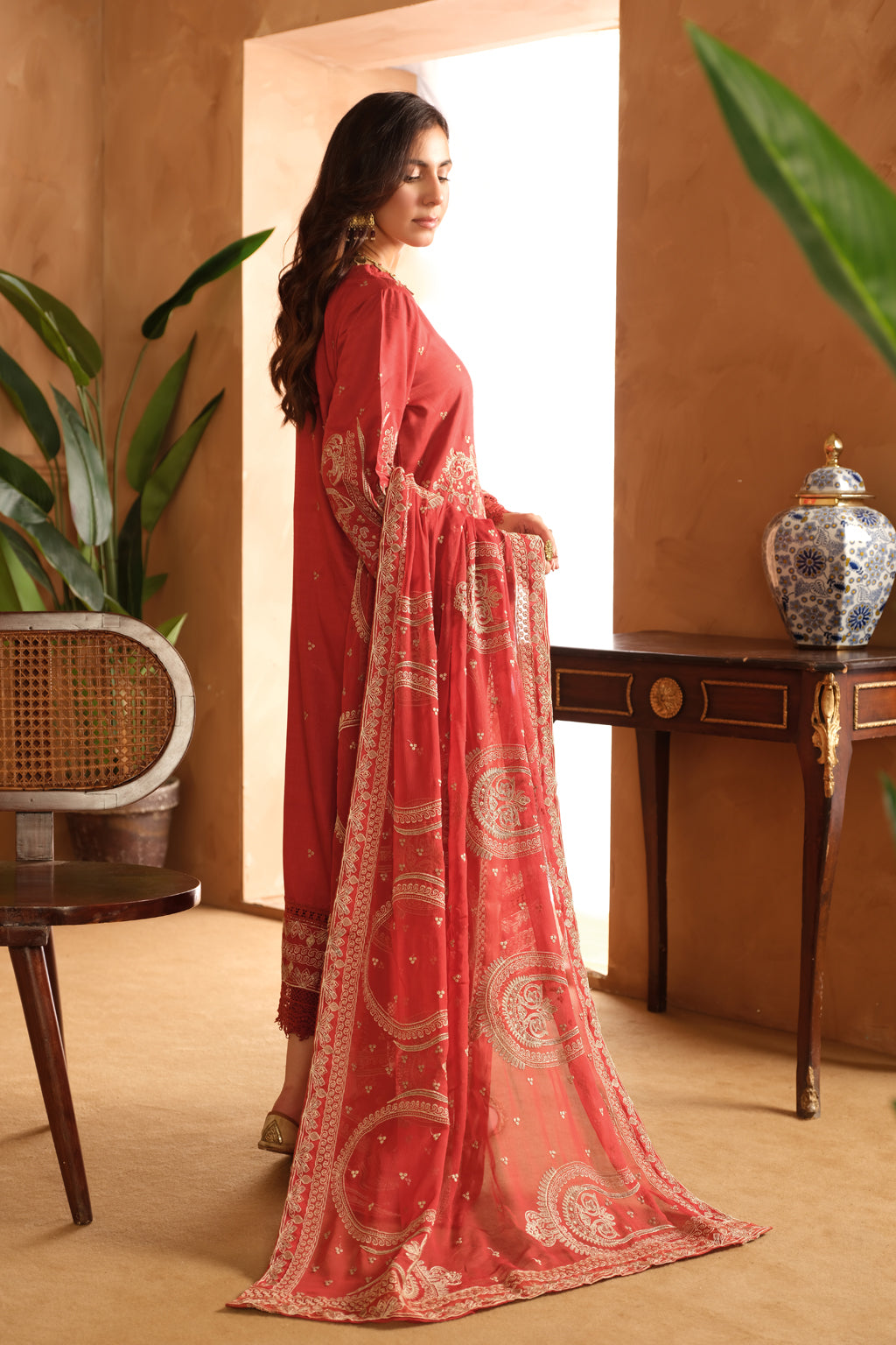 Johra | Shah Jahan Embroidered Viscose | JH-265-SJ - Official Johra stockist in UK - Sakeena London