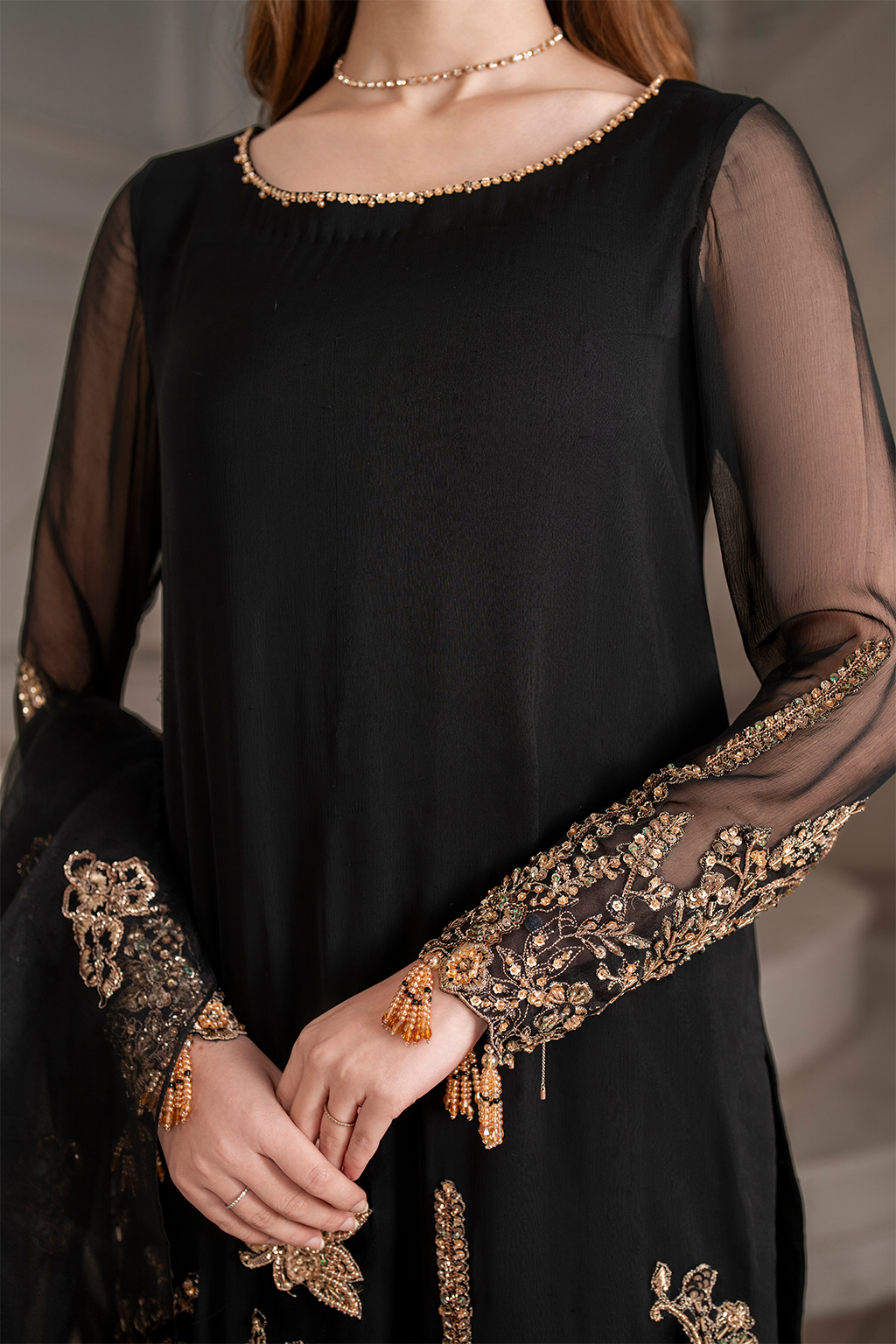 Iznik I Festive Formal I UE-417 Embroidered Chiffon - Official Iznik stockist in UK - Sakeena London