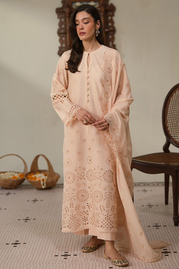 Cross Stitch | Chikankari Lawn 24 | PEARLED IVORY - Official Cross Stitch stockist in UK - Sakeena London