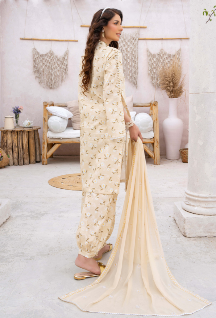 Humdum | Gardenia Lawn 24 | PLG 3 - D010 - Official HumDum stockist in UK - Sakeena London