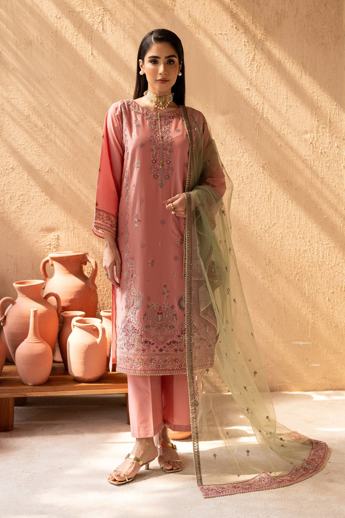 Batik | Nyra Embroidered Summer Solids | Anastasia - Official Batik stockist in UK - Sakeena London