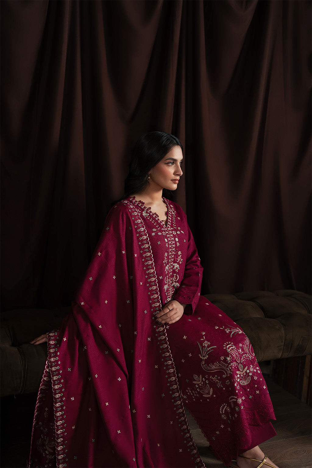 Neeshay | Winter Reverie | Merlot - Official Neeshay stockist in UK - Sakeena London