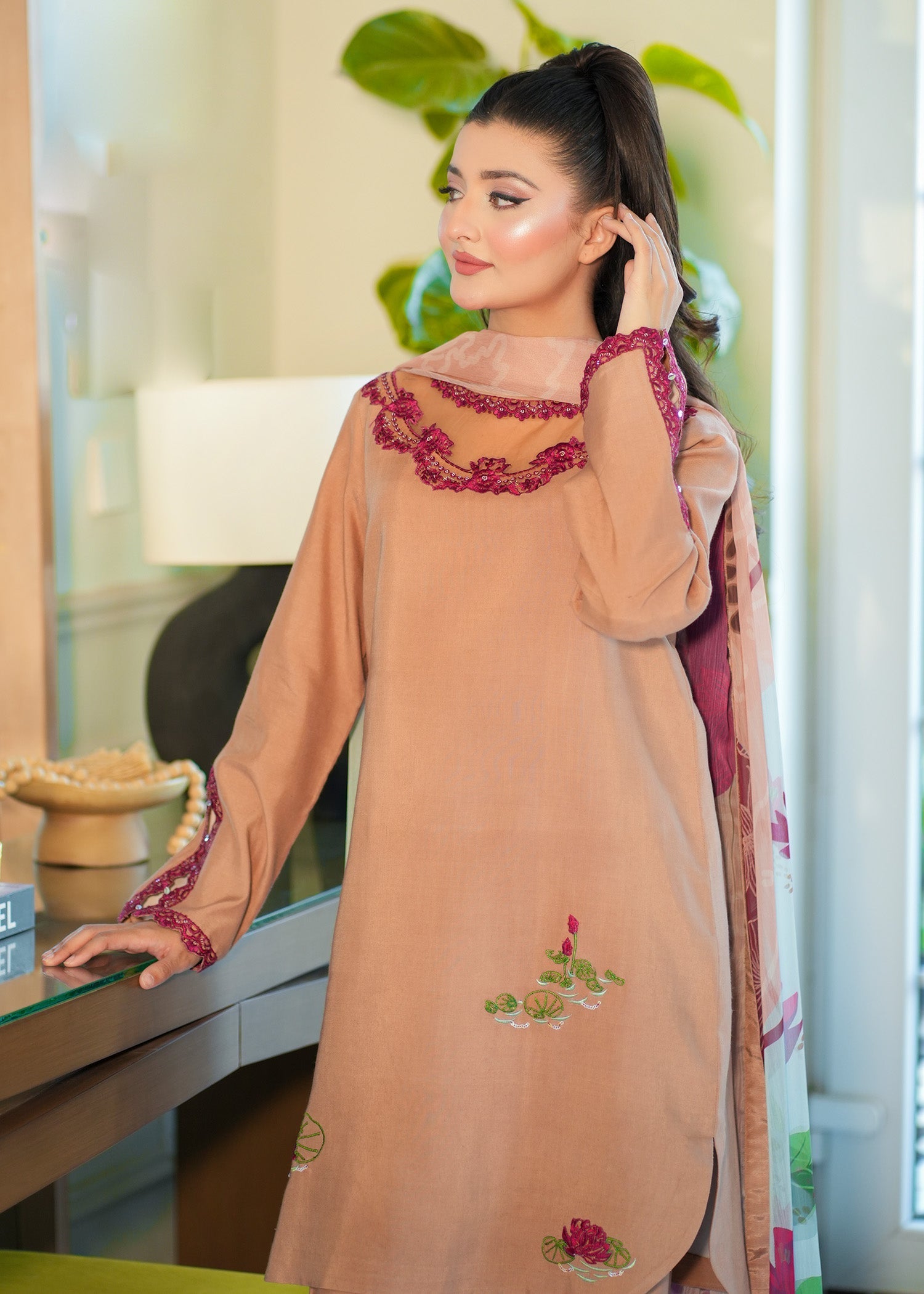 Fozia Khalid | Silk Spire | AMBER - Official Fozia Khalid stockist in UK - Sakeena London