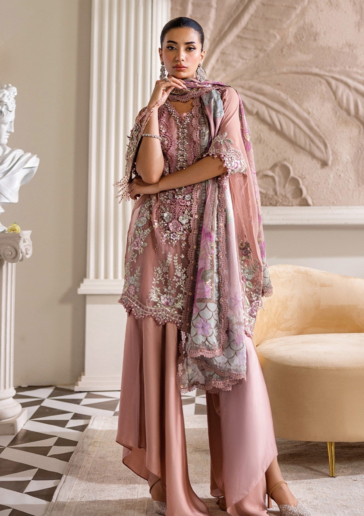 Formals - Maria B - Chiffons - Unstitched 25 - MPC#105