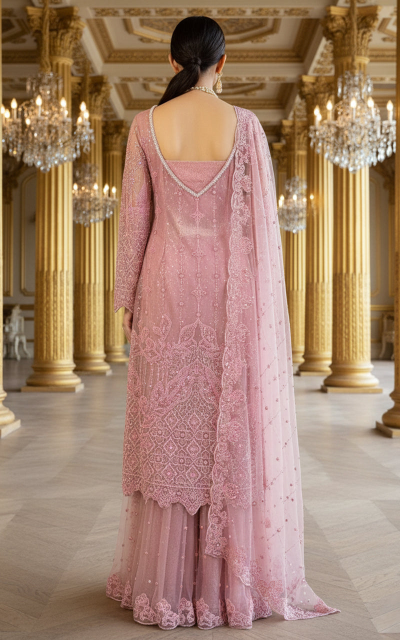 Threads and Motifs | Formal Dresses 25 | Embroidered Angrakha With Lehenga - Official Threads and Motifs stockist in UK - Sakeena London