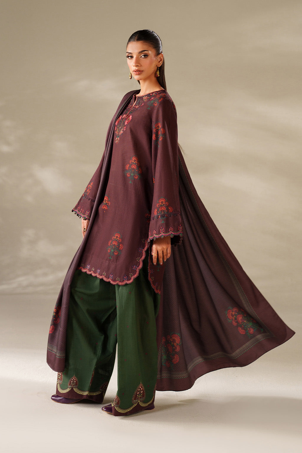 Iznik | Winter Chapter 25 | UE-562 Printed Khaddar - Official Iznik stockist in UK - Sakeena London