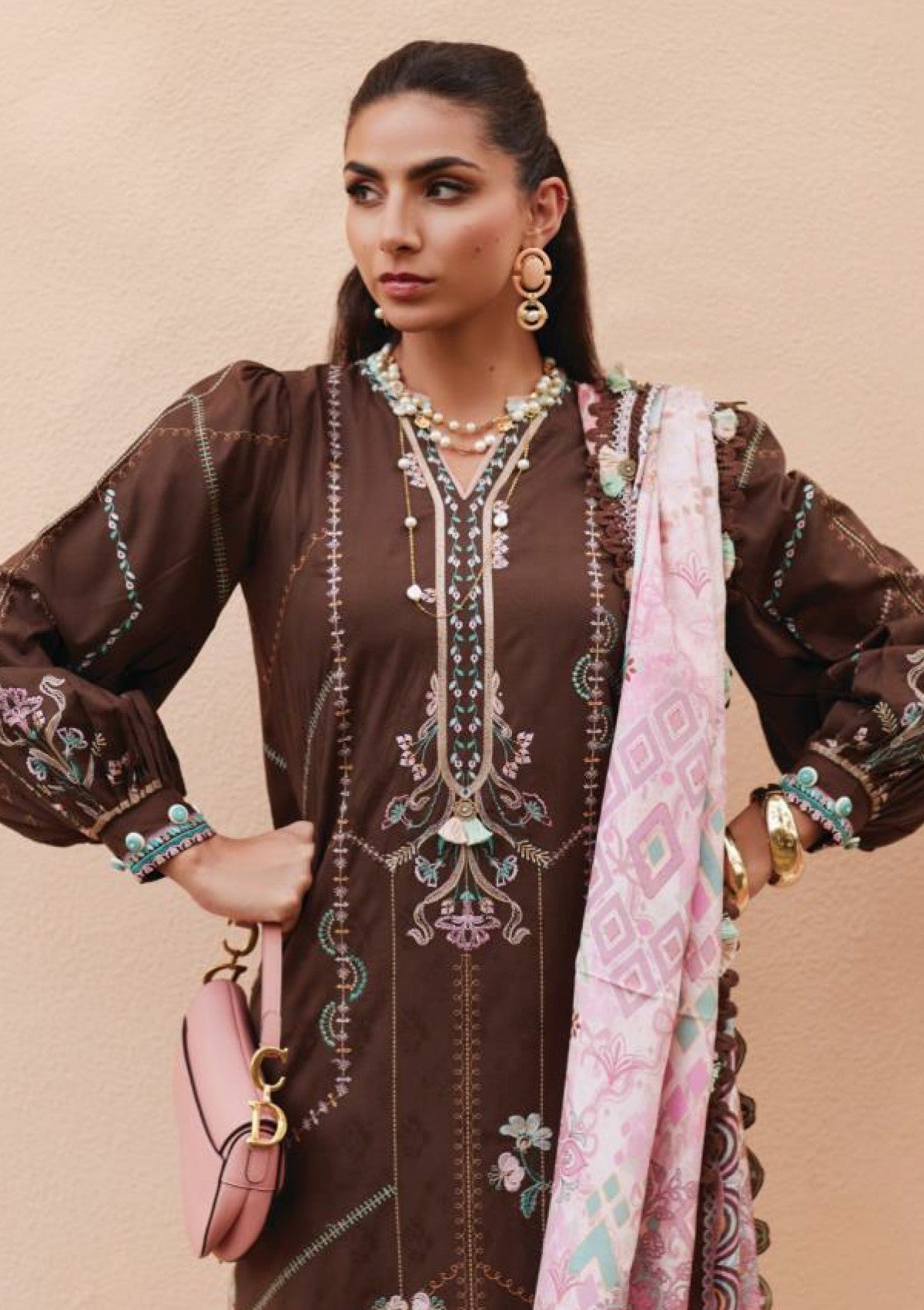 Lawn - Farah Talib Aziz - Luxury Unstitched - FTL25#08 - Luella Lindtt