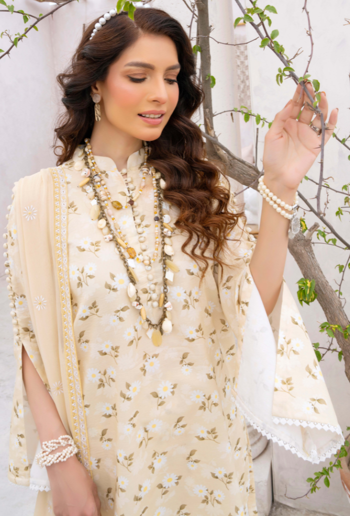 Humdum | Gardenia Lawn 24 | PLG 3 - D010 - Official HumDum stockist in UK - Sakeena London