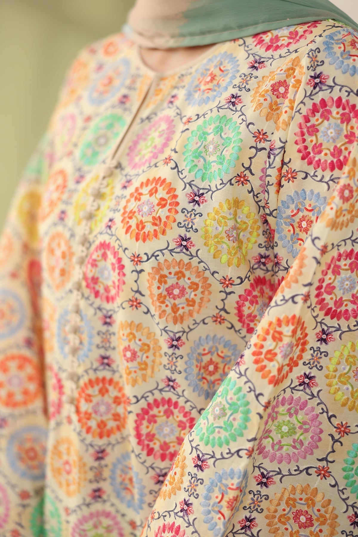 Baroque | Eid Printique | EMBROIDERED PRINTED LAWN UF-4178 - Official Baroque stockist in UK - Sakeena London