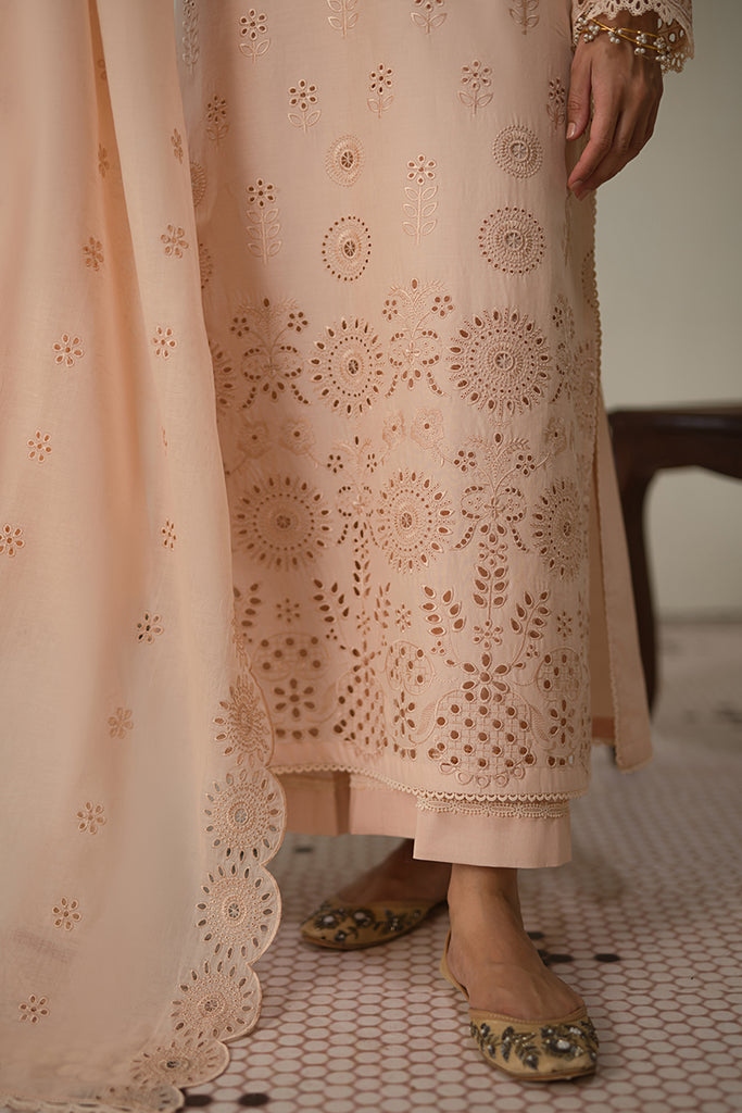 Cross Stitch | Chikankari Lawn 24 | PEARLED IVORY - Official Cross Stitch stockist in UK - Sakeena London