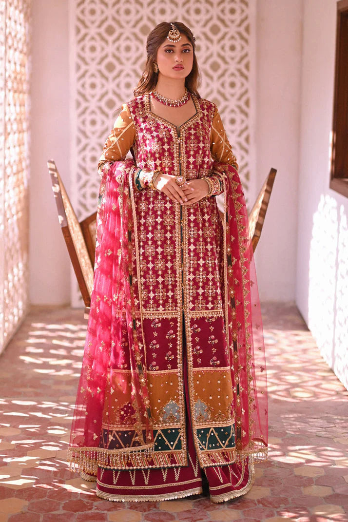 Qalamkar | Wedding Formals 2024 | SF-01 Riha - Official Qalamkar stockist in UK - Sakeena London