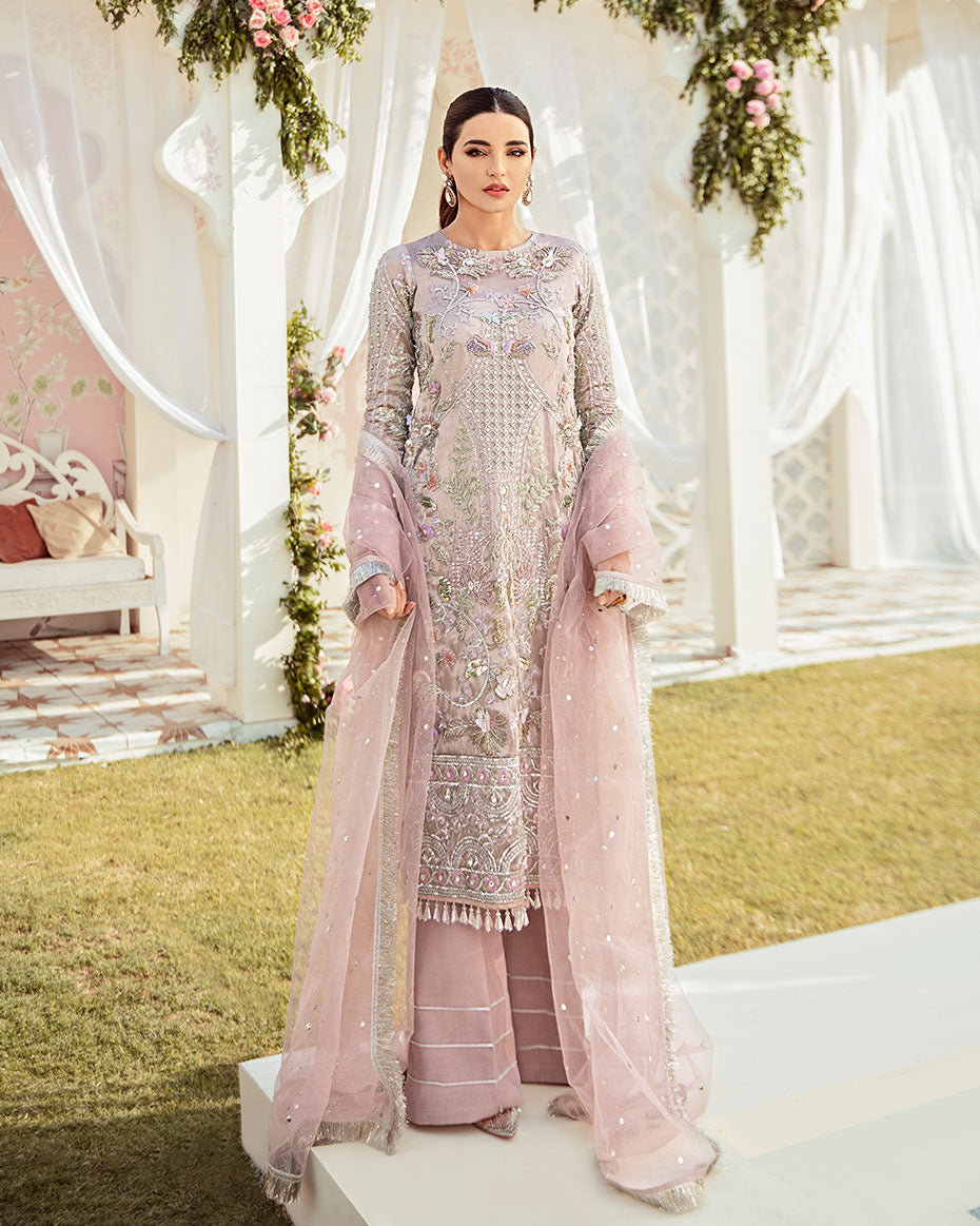 Gulaal | Wedding Formals | CLAIR EMBROIDERED NET 3-PIECE SUIT WS-05 - Official Gulaal stockist in UK - Sakeena London
