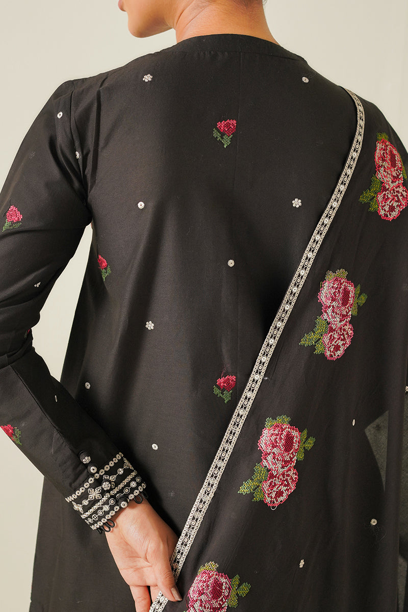 Cross Stitch | Mahiri Embroidered Lawn 24 | MIDNIGHT MELODY - Official Cross Stitch stockist in UK - Sakeena London