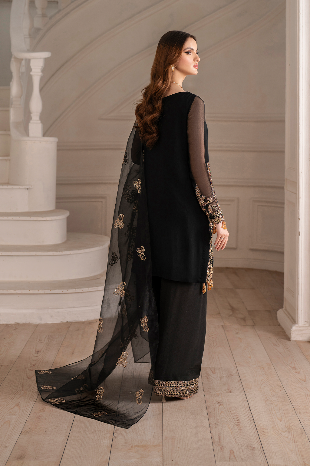 Iznik I Festive Formal I UE-417 Embroidered Chiffon - Official Iznik stockist in UK - Sakeena London