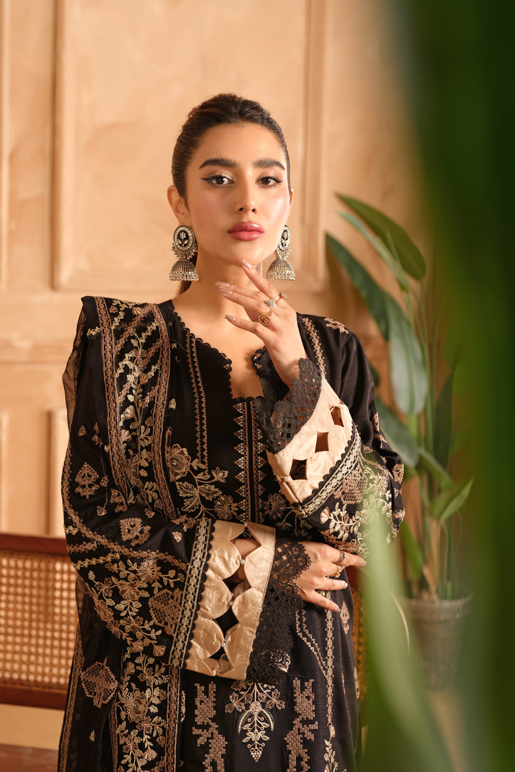 Johra | Shah Jahan Embroidered Viscose | JH-266-SJ - Official Johra stockist in UK - Sakeena London