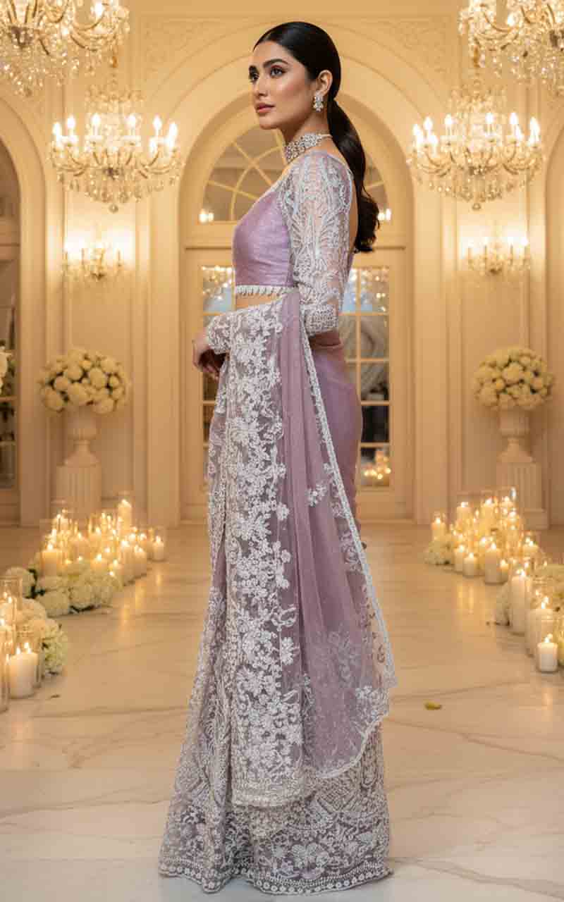 Threads and Motifs | Formal Dresses 25 | Embroidered Saree - Official Threads and Motifs stockist in UK - Sakeena London