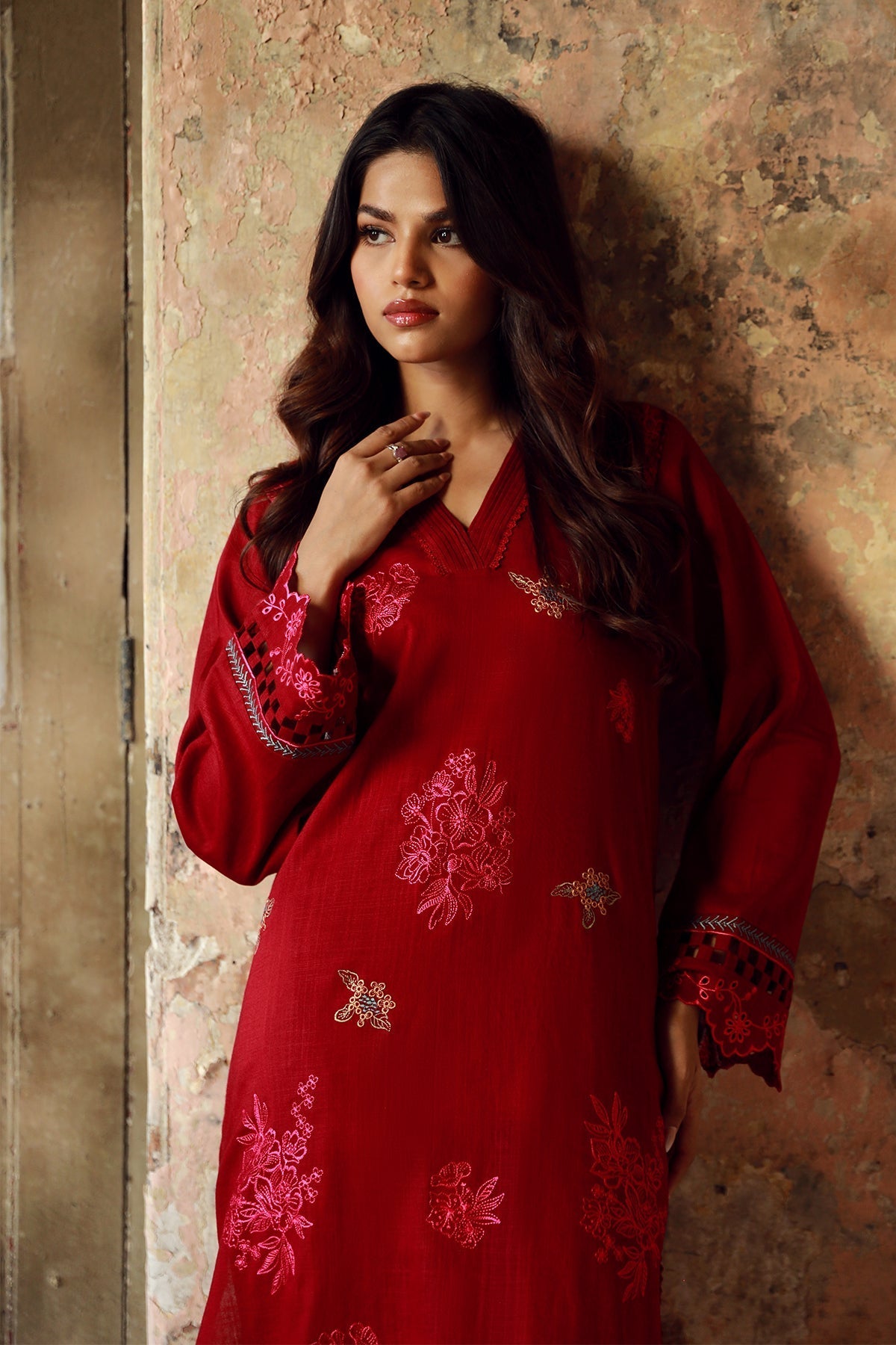 Sahar | Winter Collection | Crimson - Official Sahar stockist in UK - Sakeena London