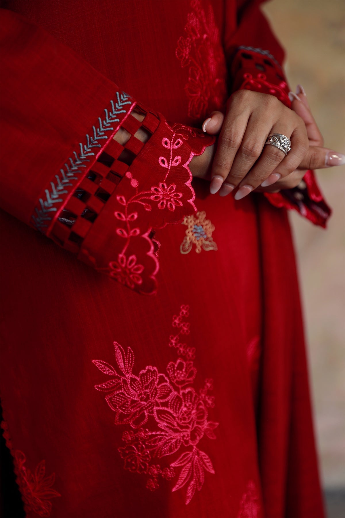 Sahar | Winter Collection | Crimson - Official Sahar stockist in UK - Sakeena London