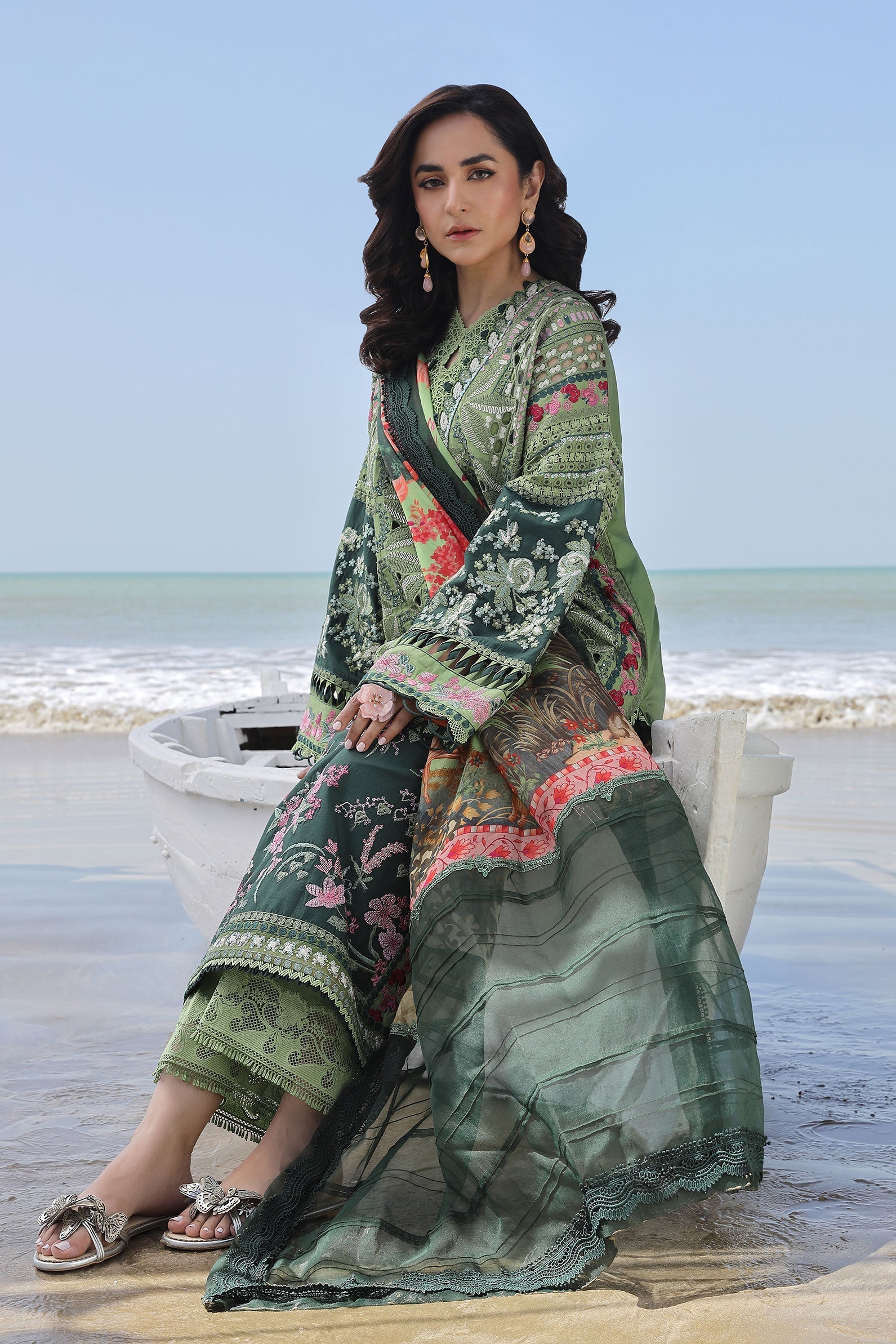 Maryam Hussain | Luxury Lawn 24 | GARDENIA - Official Maryam Hussain stockist in UK - Sakeena London