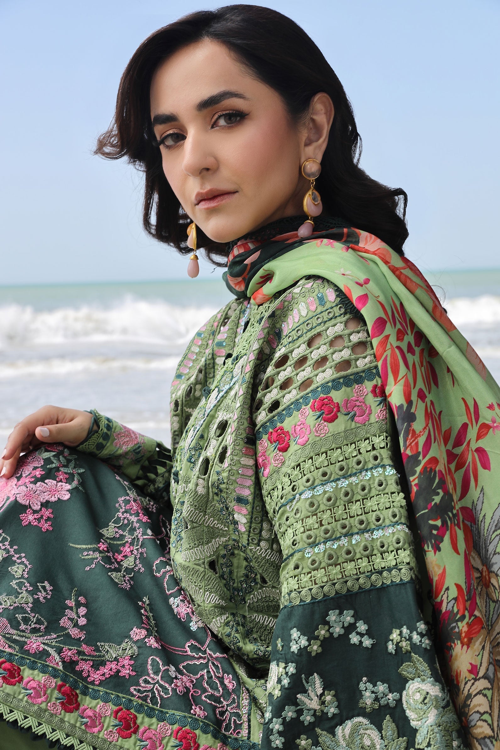 Maryam Hussain | Luxury Lawn 24 | GARDENIA - Official Maryam Hussain stockist in UK - Sakeena London