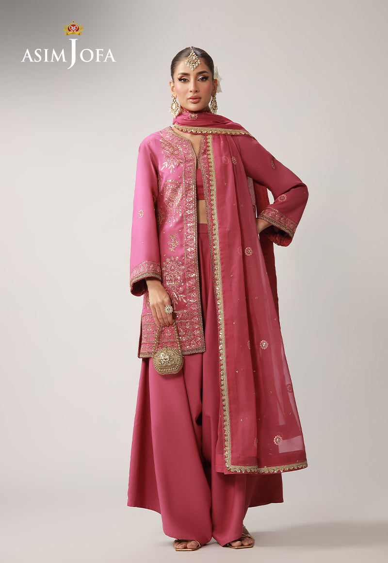 Asim Jofa | Layaan Festive Collection |AJULO-10 - Official Asim Jofa stockist in UK - Sakeena London